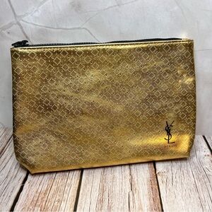 Yves Saint Laurent Gold Cosmetic Bag